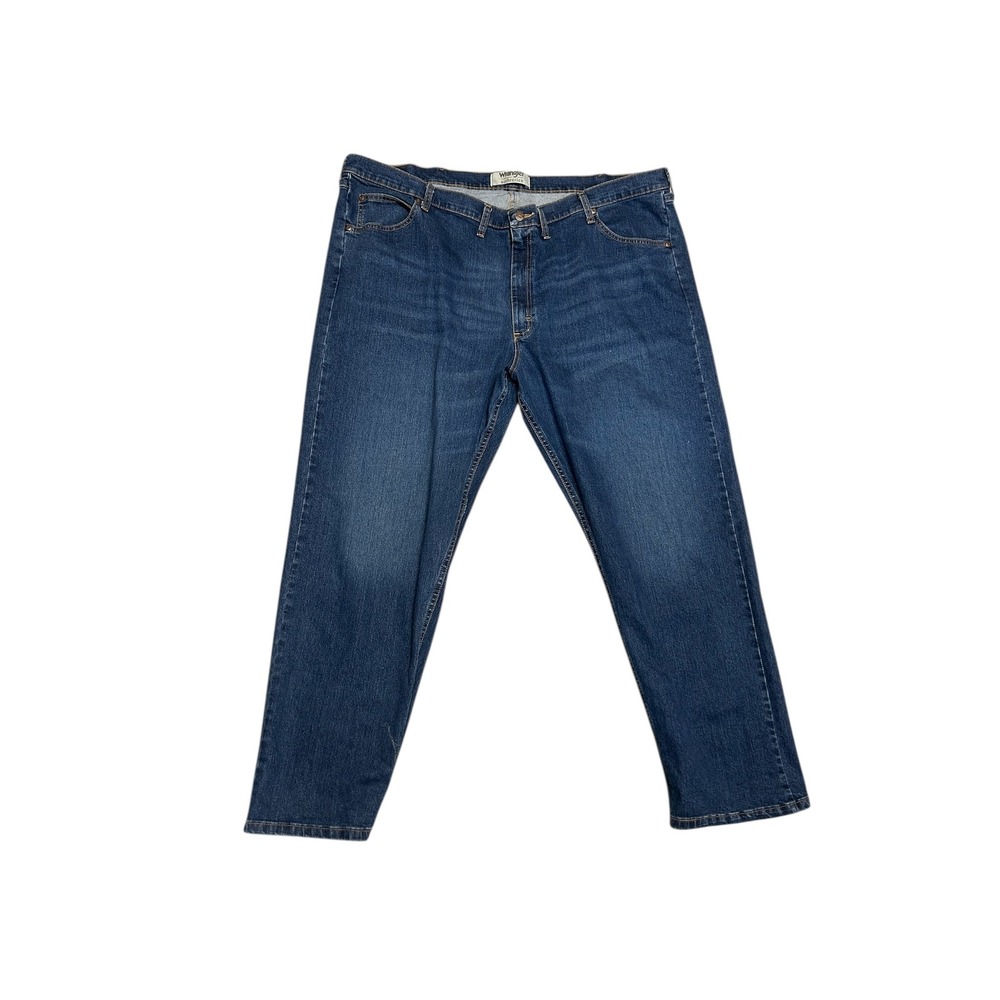 Wrangler Authentics Mens 48x32 Blue Classic Fit Straight‎ Leg Denim Jeans